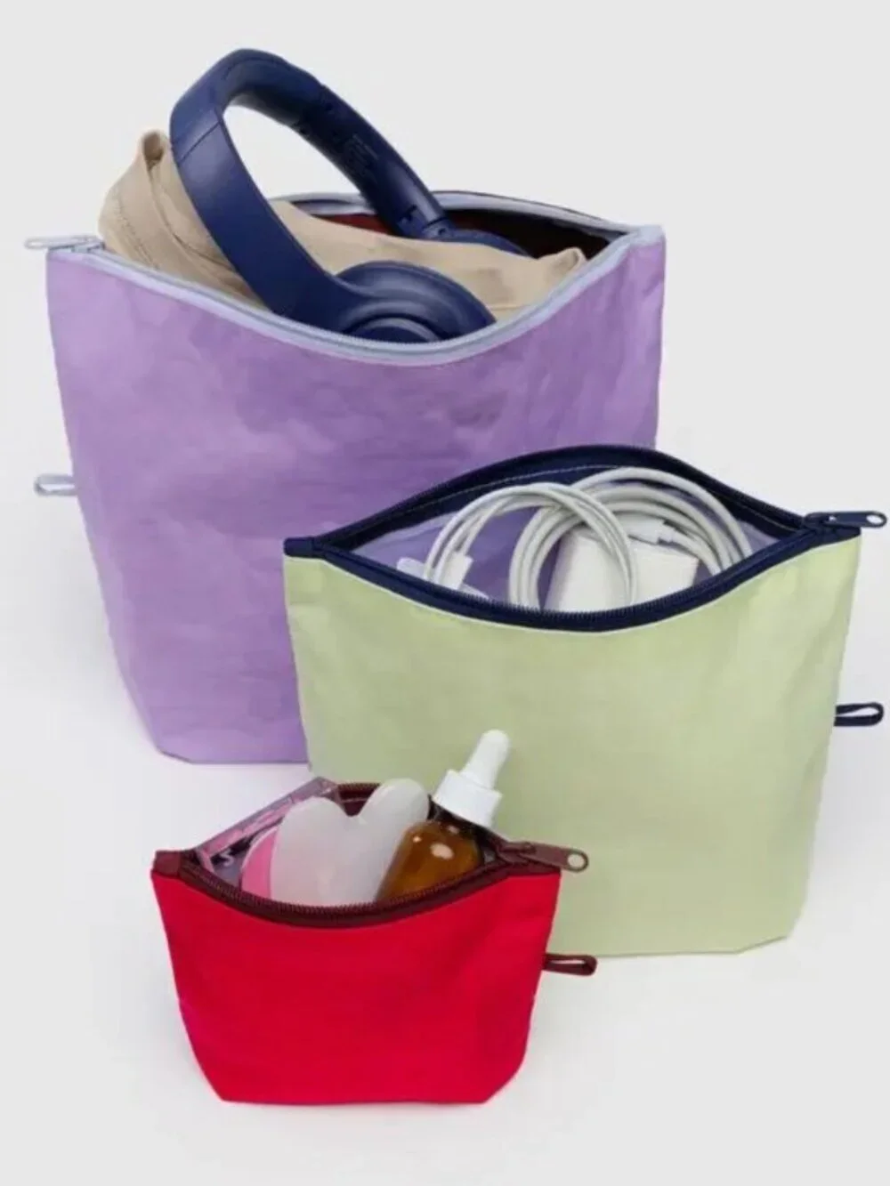 NWT Baggu Go Pouch Set Kaleidoscope Mix